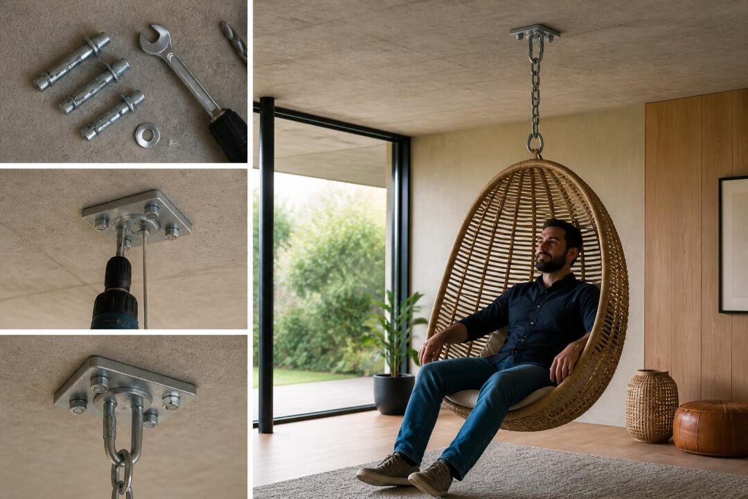 découvrez comment fixer solidement un fauteuil suspendu au plafond en choisissant les bons supports et chevilles, tout en respectant les charges réelles pour garantir sécurité et confort.