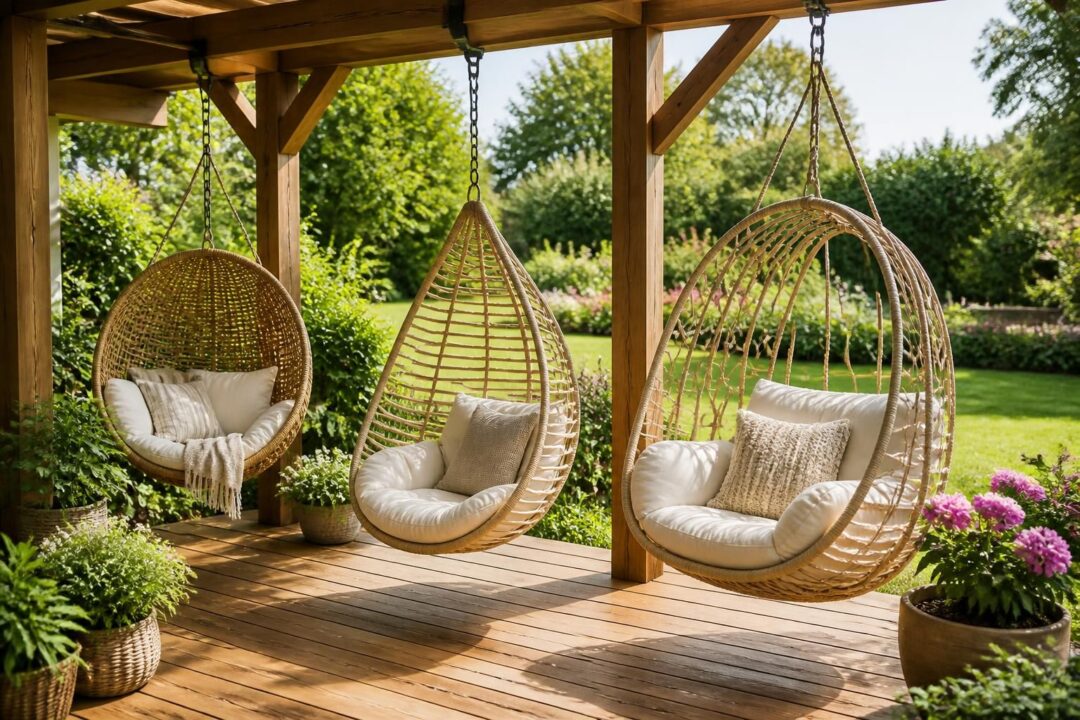 découvrez nos fauteuils de jardin suspendus : différents modèles, conseils pour la fixation sur poutre et astuces pour une implantation optimale dans votre extérieur.