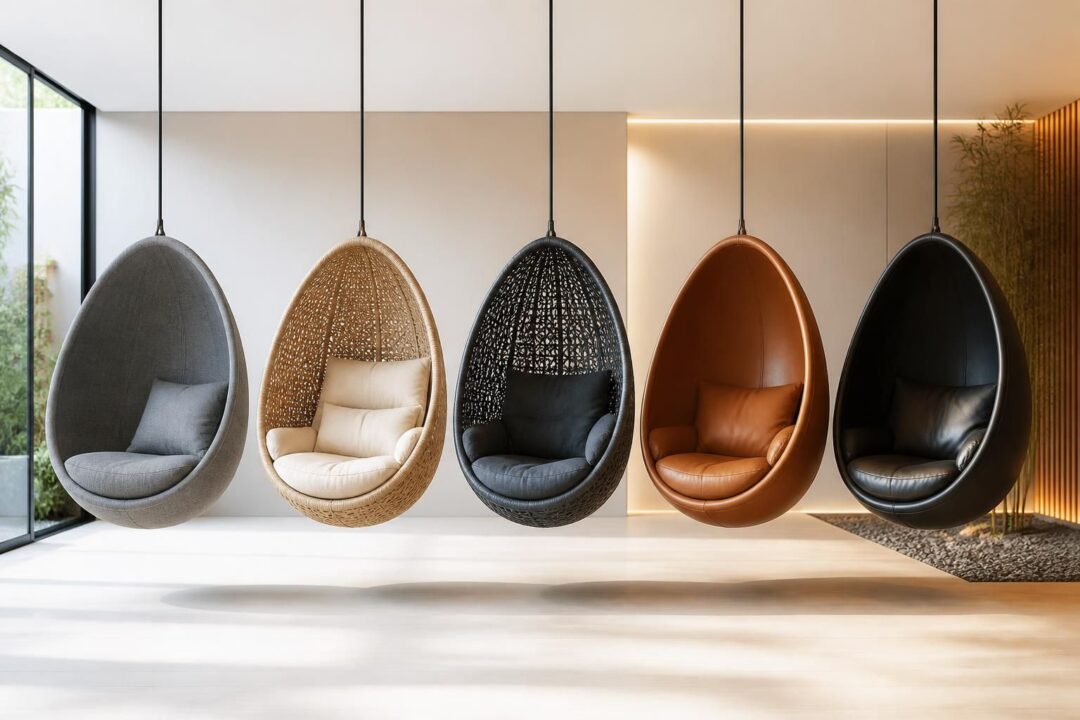 découvrez l'œuf suspendu, un fauteuil cocon disponible du modèle pas cher au haut de gamme, alliant confort et design pour tous les styles et budgets.